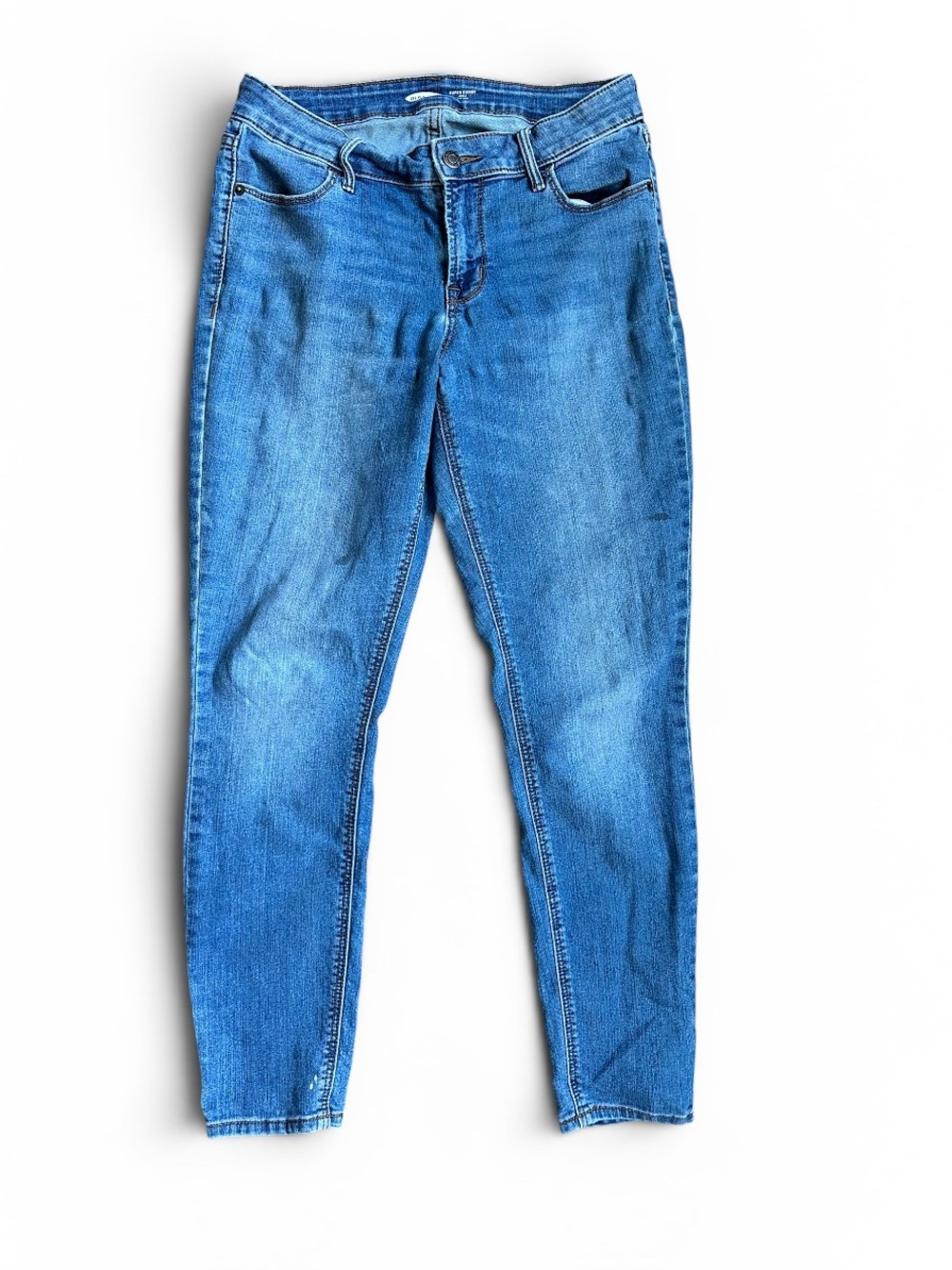 Old Navy Mid Rise Super Skinny Ankle Jeans Women’s‎ Size 6 Blue Stretch Denim